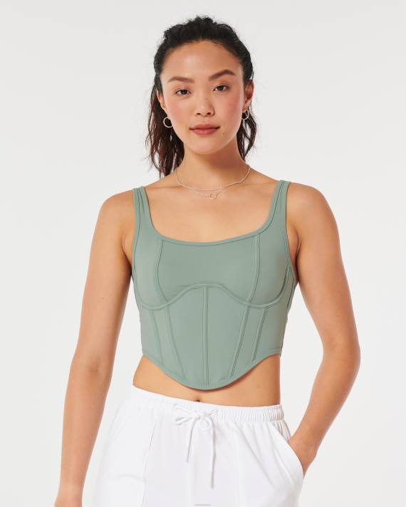 Hollister Kvinder gilly hicks bustier 2H8Z433 toppe lysegrøn
