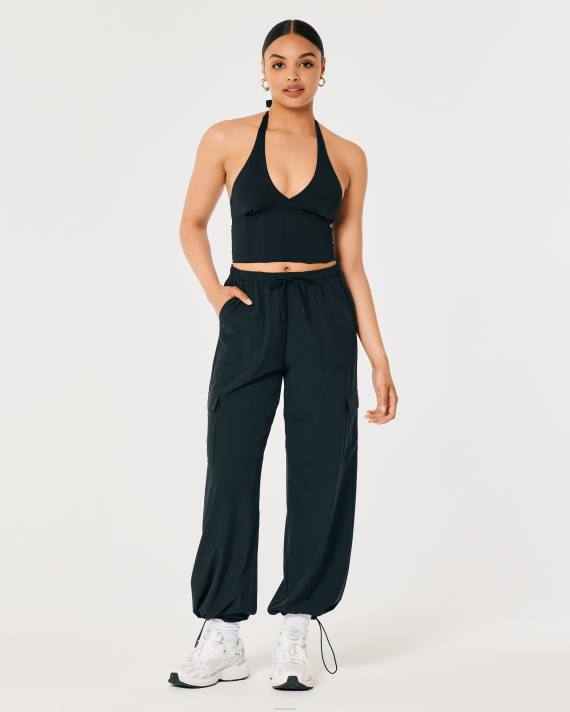 Hollister Kvinder gilly hicks mikro-modal grime bustier 2H8Z430 toppe sort