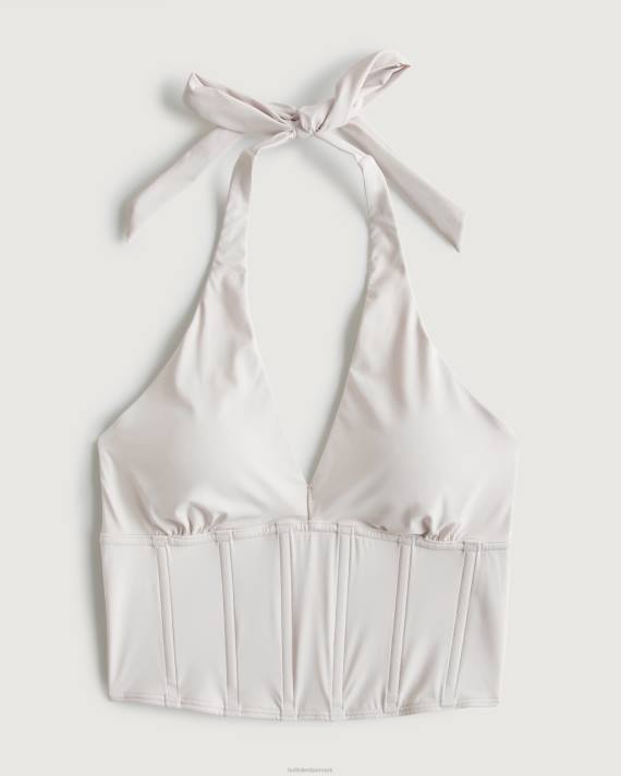Hollister Kvinder gilly hicks mikro-modal grime bustier 2H8Z432 toppe off white
