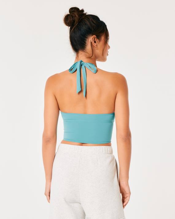 Hollister Kvinder gilly hicks mikro-modal grime bustier 2H8Z436 toppe turkis