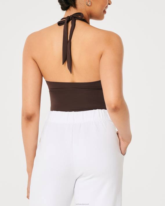 Hollister Kvinder gilly hicks mikro-modal grime bustier 2H8Z453 toppe mørkebrun