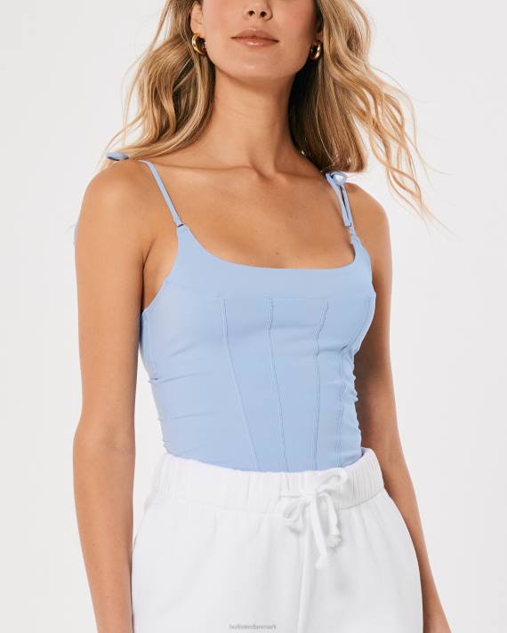 Hollister Kvinder gilly hicks mikrokorset 2H8Z434 toppe lyseblå