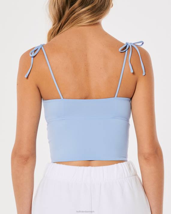 Hollister Kvinder gilly hicks mikrokorset 2H8Z434 toppe lyseblå