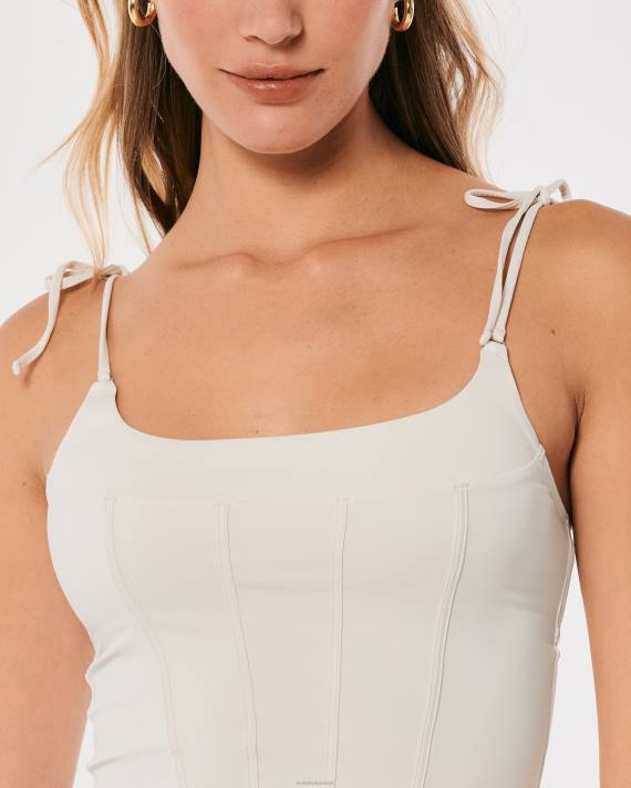 Hollister Kvinder gilly hicks mikrokorset 2H8Z439 toppe lysegrå