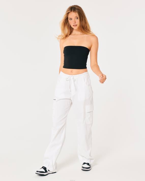 Hollister Kvinder social turist tube top 2H8Z238 toppe sort