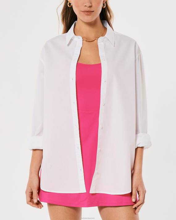 Hollister Kvinder gilly hicks vævet skjorte 2H8Z305 toppe hvid