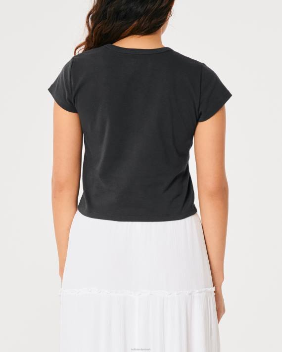 Hollister Kvinder afslappet st. lucia grafisk baby t-shirt 2H8Z252 toppe mørkegrå