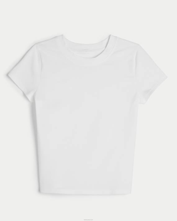 Hollister Kvinder gilly hicks crew baby sove t-shirt 2H8Z451 toppe hvid