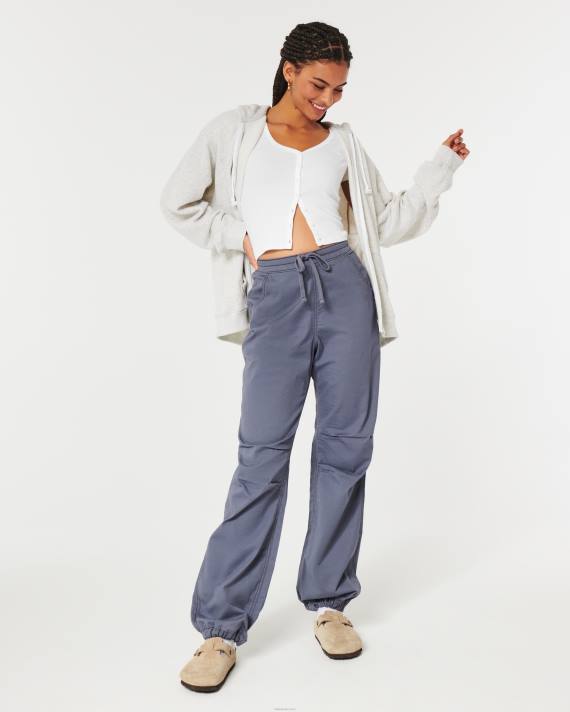 Hollister Kvinder ribkantet top med v-hals og knap 2H8Z312 toppe hvid