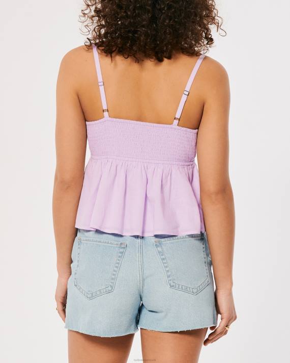 Hollister Kvinder babydoll tank 2H8Z405 toppe lys lilla