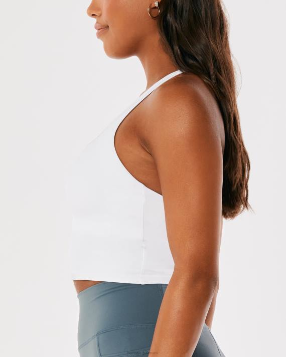 Hollister Kvinder gilly hicks aktiv energize firkantet-neck tank 2H8Z151 toppe hvid
