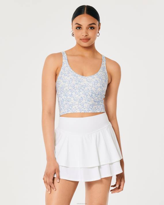 Hollister Kvinder gilly hicks aktiv genopladning dyktank 2H8Z300 toppe lyseblå blomster