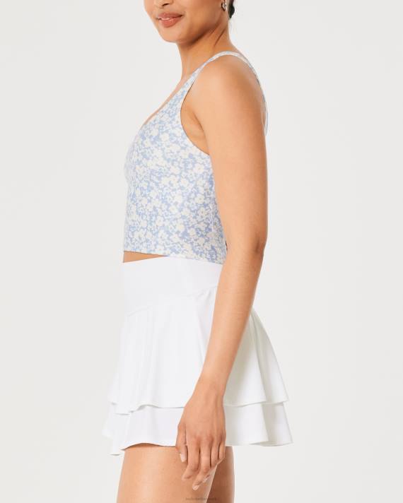 Hollister Kvinder gilly hicks aktiv genopladning dyktank 2H8Z300 toppe lyseblå blomster