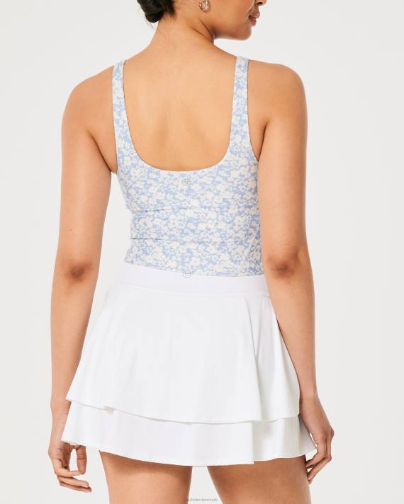 Hollister Kvinder gilly hicks aktiv genopladning dyktank 2H8Z300 toppe lyseblå blomster