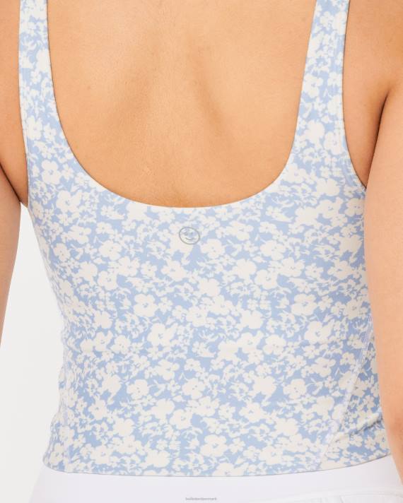 Hollister Kvinder gilly hicks aktiv genopladning dyktank 2H8Z300 toppe lyseblå blomster