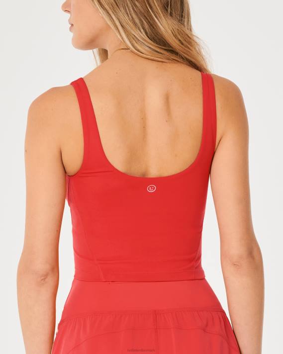 Hollister Kvinder gilly hicks aktiv genopladning dyktank 2H8Z369 toppe rød