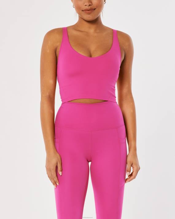 Hollister Kvinder gilly hicks aktiv genopladning dyktank 2H8Z86 toppe mørk pink