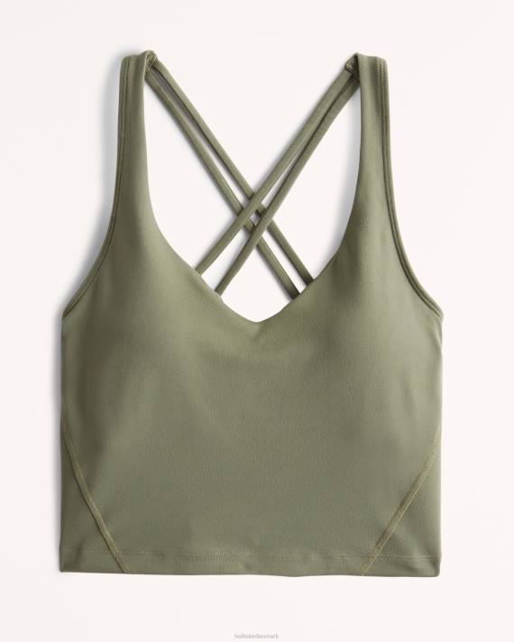 Hollister Kvinder gilly hicks aktiv genopladningsstrappy dyktank 2H8Z317 toppe olivengrøn