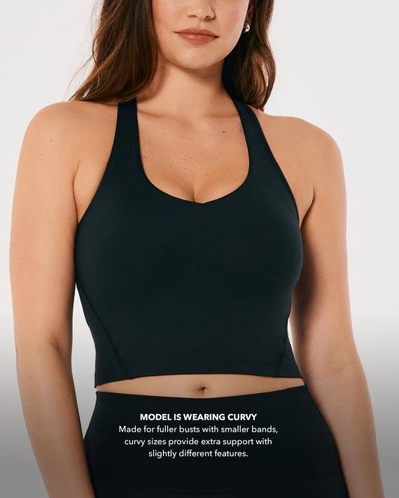 Hollister Kvinder gilly hicks aktiv genopladningsstrappy dyktank 2H8Z317 toppe olivengrøn