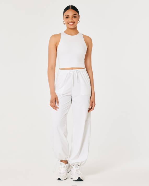 Hollister Kvinder gilly hicks aktiv genopladningstank med høj hals 2H8Z202 toppe hvid