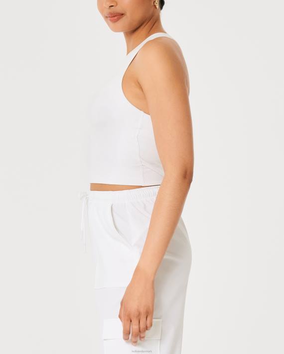 Hollister Kvinder gilly hicks aktiv genopladningstank med høj hals 2H8Z202 toppe hvid