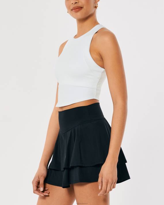 Hollister Kvinder gilly hicks aktiv genopladningstank med høj hals 2H8Z408 toppe hvid