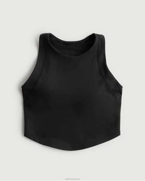 Hollister Kvinder gilly hicks aktiv genopladningstank med høj hals 2H8Z410 toppe sort
