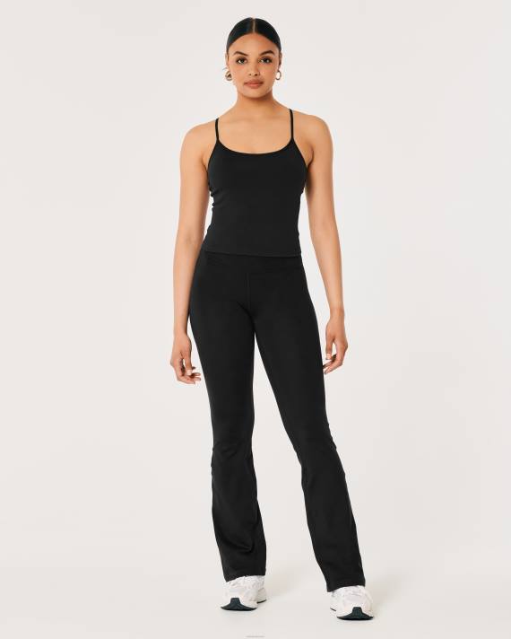 Hollister Kvinder gilly hicks aktiv genopladningstank med stropper i længere længde 2H8Z196 toppe sort