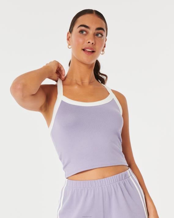 Hollister Kvinder gilly hicks hyggelig tank 2H8Z452 toppe lilla