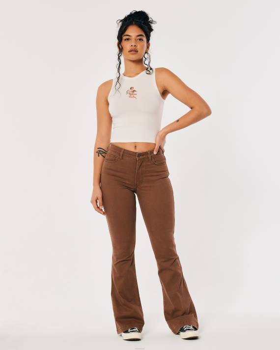 Hollister Kvinder højhalset engel grafisk tank 2H8Z260 toppe fløde