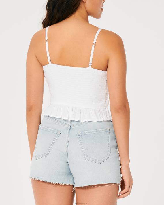 Hollister Kvinder kanaliseret tank 2H8Z241 toppe hvid