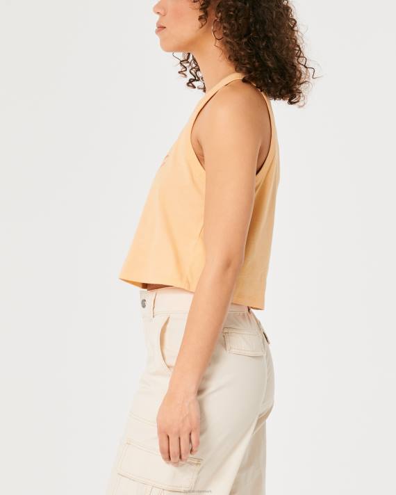 Hollister Kvinder let aloha grafisk tank 2H8Z214 toppe lys orange