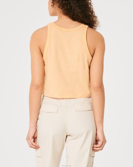 Hollister Kvinder let aloha grafisk tank 2H8Z214 toppe lys orange