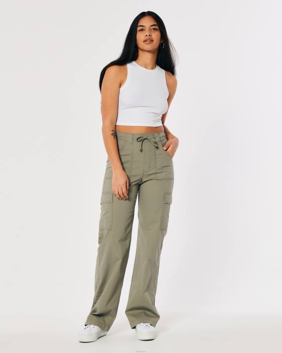 Hollister Kvinder ribbet højhalset tank 2H8Z17 toppe hvid