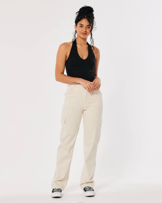 Hollister Kvinder v-hals grime top 2H8Z129 toppe sort