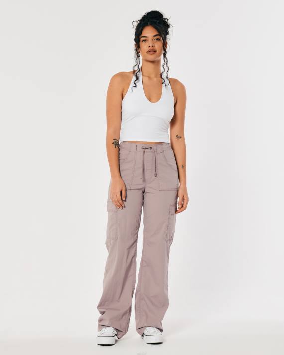 Hollister Kvinder v-hals grime top 2H8Z157 toppe hvid