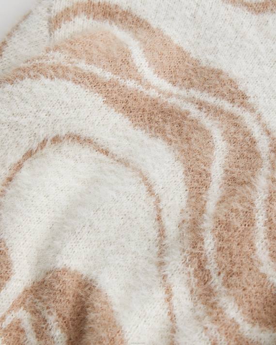 Hollister Kvinder hyggelig crew sweater 2H8Z385 toppe tan hvirvel