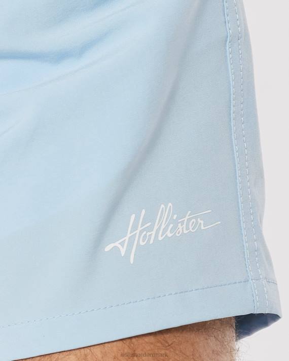 Hollister Mænd guard badebukser 5\'\' 2H8Z1109 bunde lyseblå