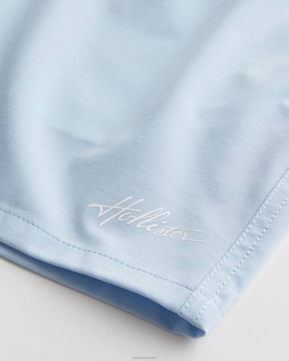 Hollister Mænd guard badebukser 5\'\' 2H8Z1109 bunde lyseblå