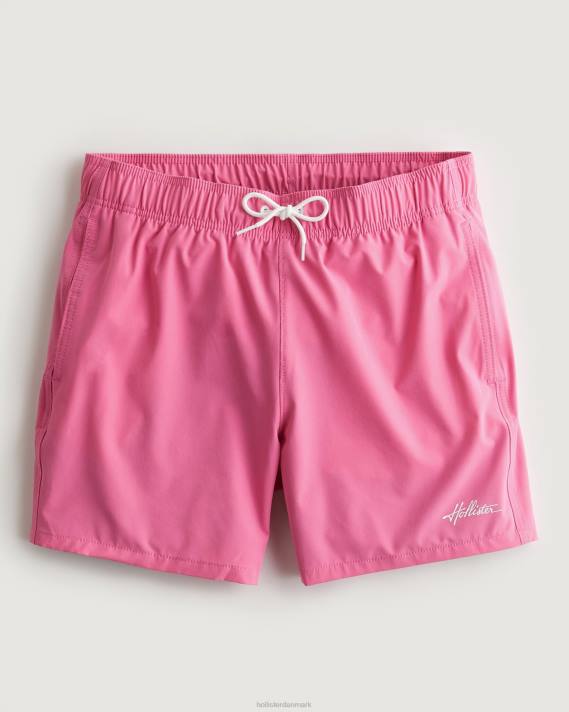 Hollister Mænd guard badebukser 5'' 2H8Z1110 bunde lyserød