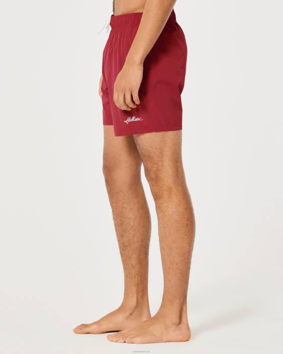 Hollister Mænd guard badebukser 5\'\' 2H8Z1111 bunde rød