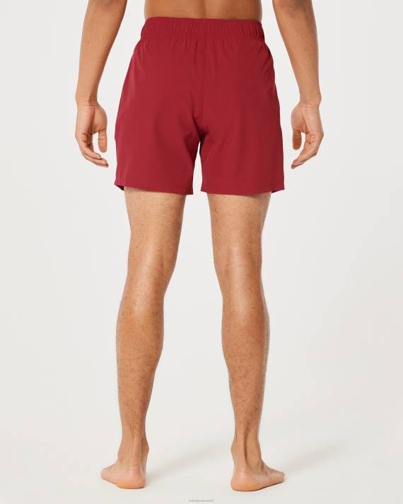 Hollister Mænd guard badebukser 5\'\' 2H8Z1111 bunde rød
