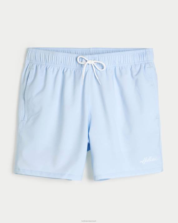 Hollister Mænd guard badebukser 5\'\' 2H8Z1120 bunde lyseblå