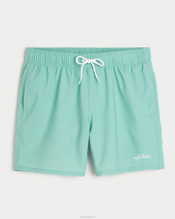 Hollister Mænd guard badebukser 5'' 2H8Z1121 bunde turkis