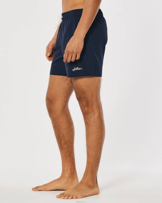 Hollister Mænd guard badebukser 5\'\' 2H8Z1122 bunde flåde