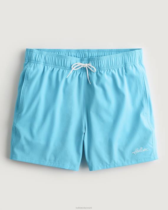 Hollister Mænd guard badebukser 5'' 2H8Z1126 bunde turkis