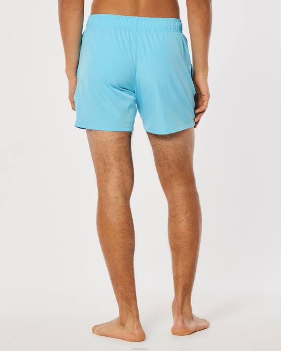 Hollister Mænd guard badebukser 5\'\' 2H8Z1126 bunde turkis