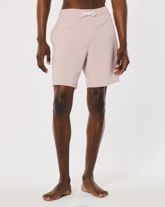 Hollister Mænd guard badebukser 7\'\' 2H8Z1309 bunde lyserød