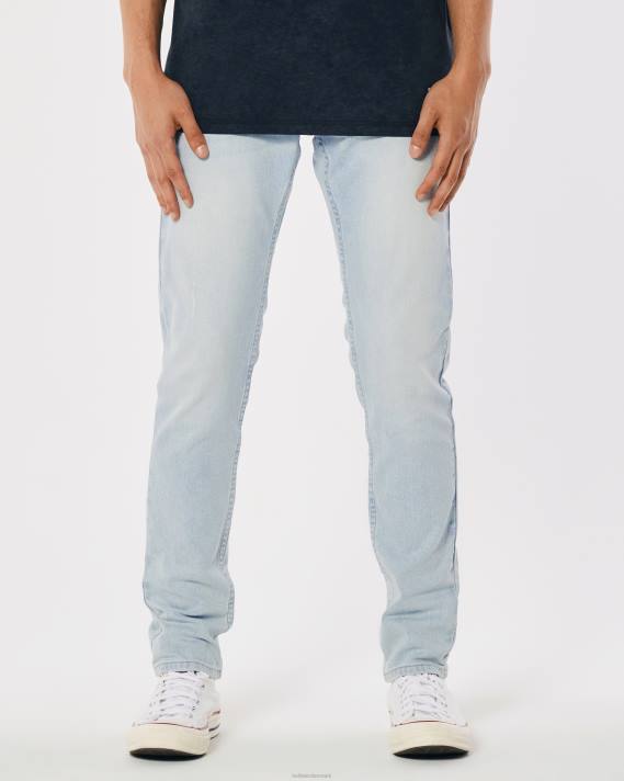 Hollister Mænd skinny jeans med let vask 2H8Z1348 bunde lys ødelægge