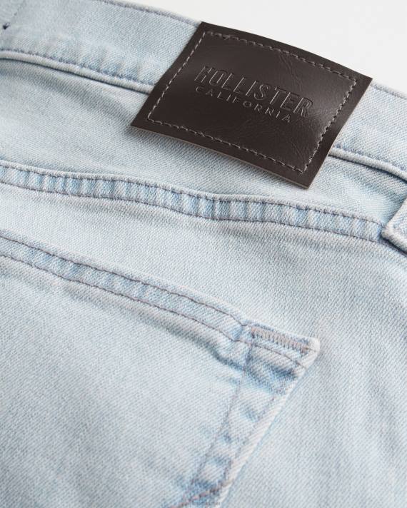 Hollister Mænd skinny jeans med let vask 2H8Z1348 bunde lys ødelægge
